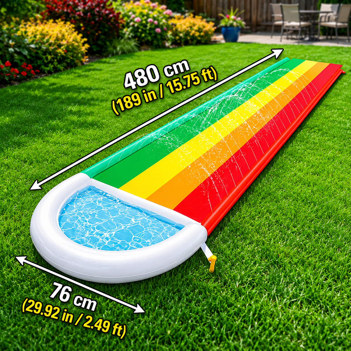 Ultimate Backyard Water Adventure Slide | Wide & Fun Design