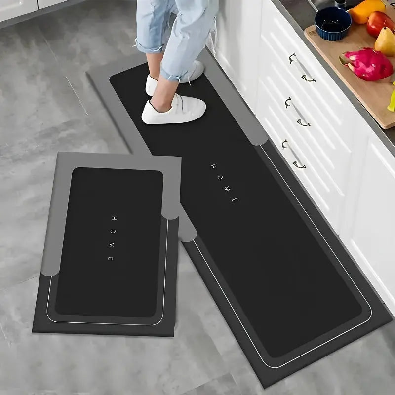 Elegant Non-Slip Kitchen and Bath Mat for Safety and Style