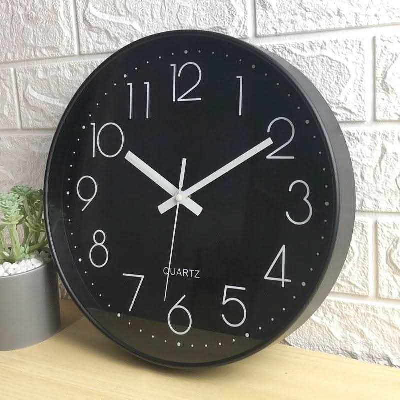 WhisperTime – 12-Inch Silent Wall Clock for Peaceful Spaces