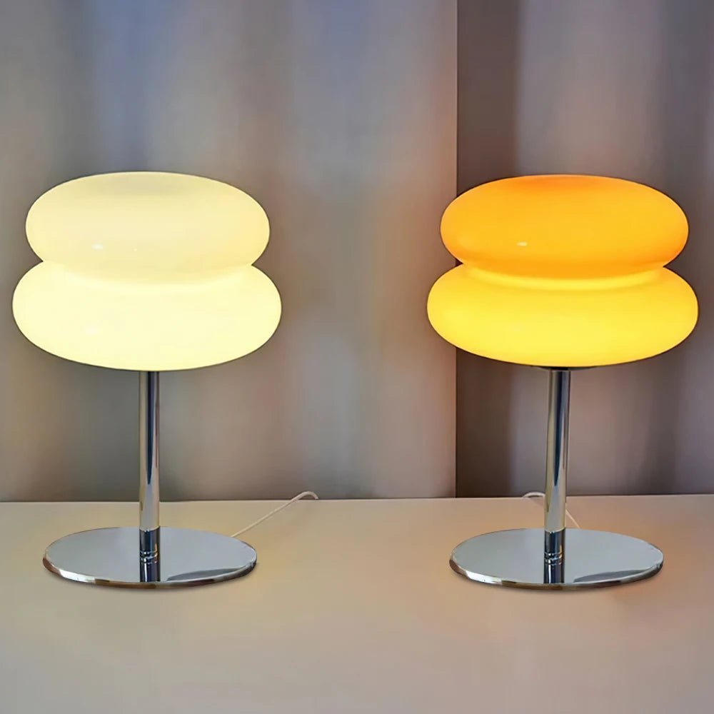 Chic Glass and Metal Table Lamp for Modern Interiors