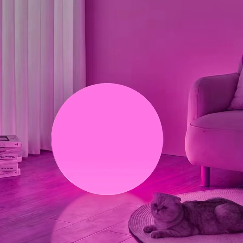 Portable LED Table Lamp with 16 Color Options & Remote