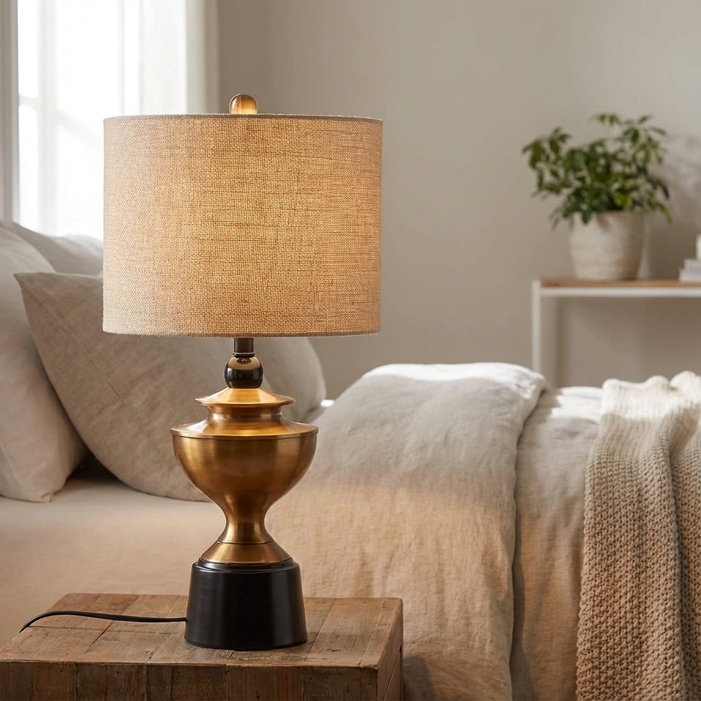 Warm Shade Table Lamp for Cozy Lighting