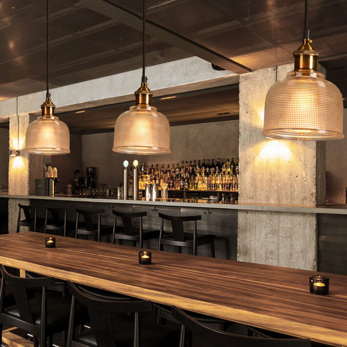 Adjustable Textured Glass Pendant Light for Modern Spaces