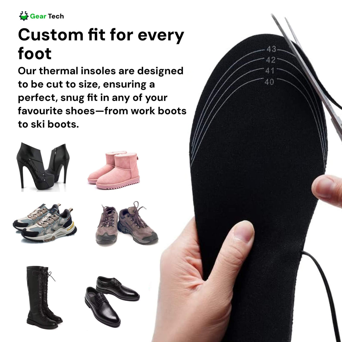 Heated Comfort Insoles | Rechargeable with Custom Heat Control