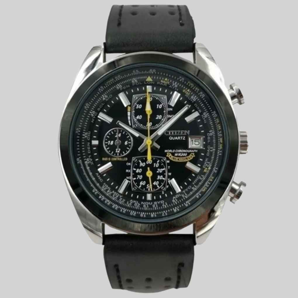 Sophisticated Men's Chronograph Watch | Water-Resistant Elegance