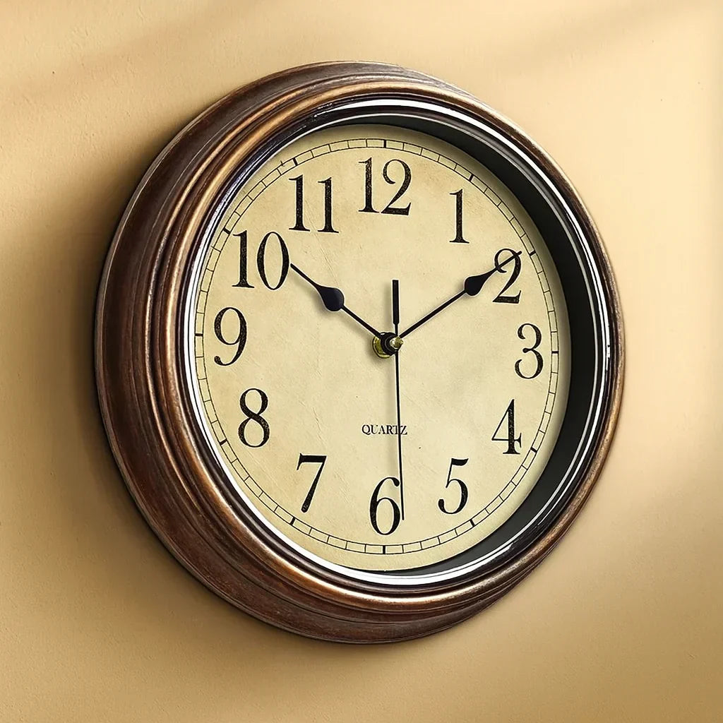 Sophisticated Serenity | Elegant Wooden Clock with Silent Mechanism