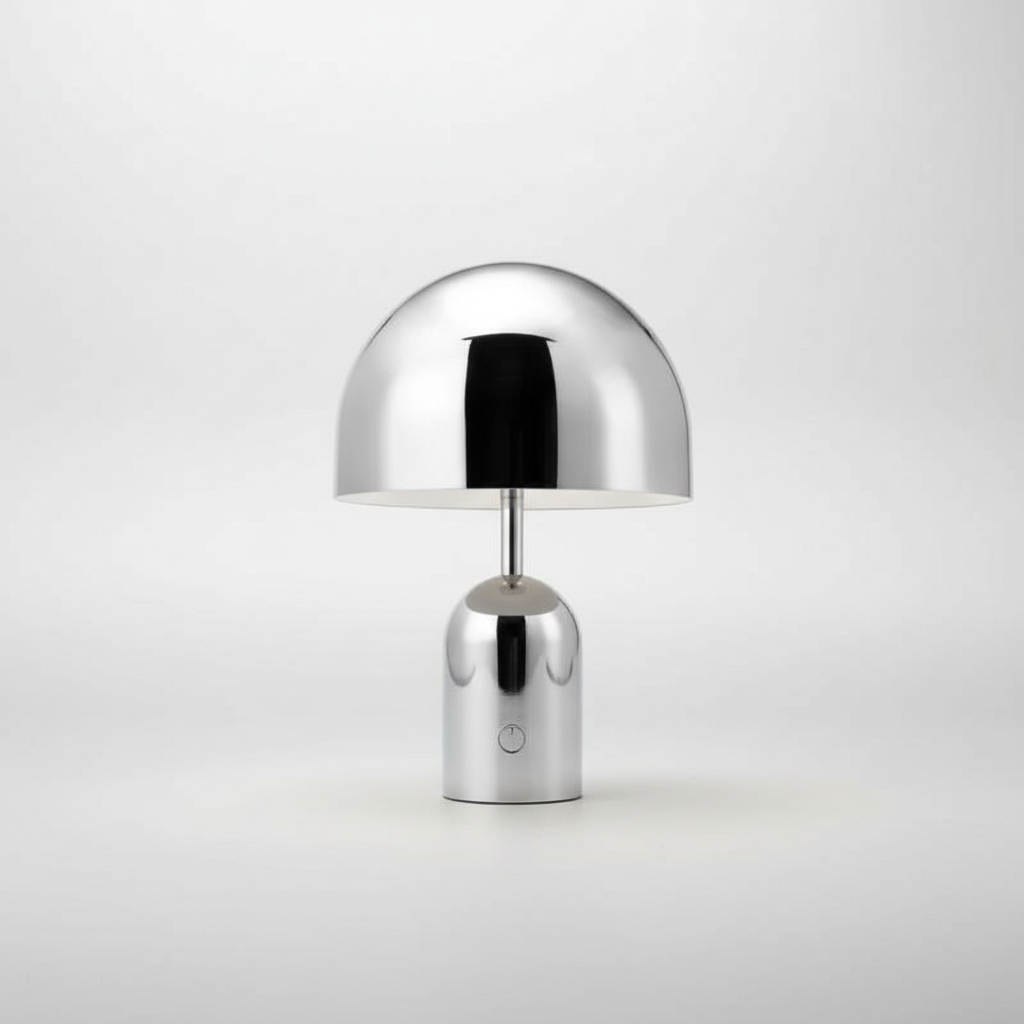Polished Chrome Table Lamp - Modern Design Lighting Fixture