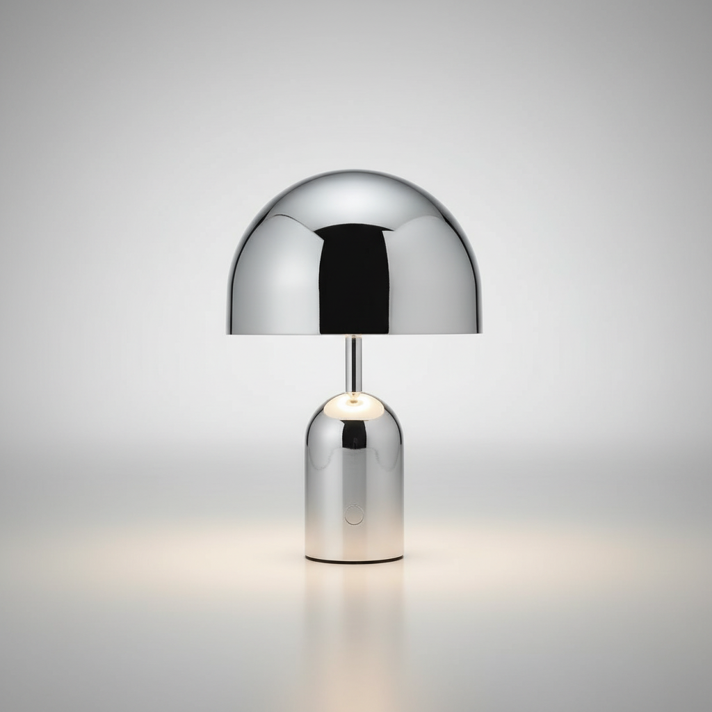 Polished Chrome Table Lamp - Modern Design Lighting Fixture