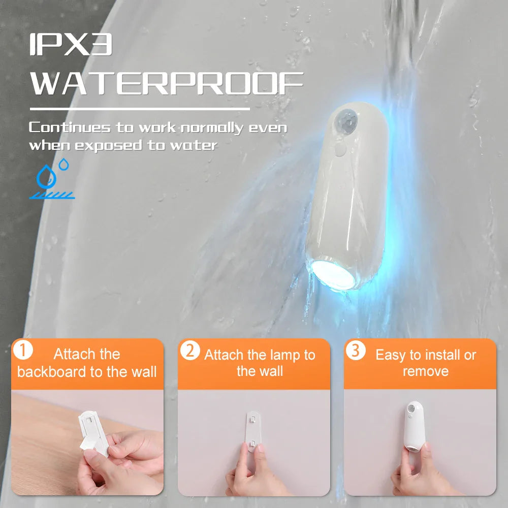 Motion-Activated Color-Changing Toilet Light for Safe Nights