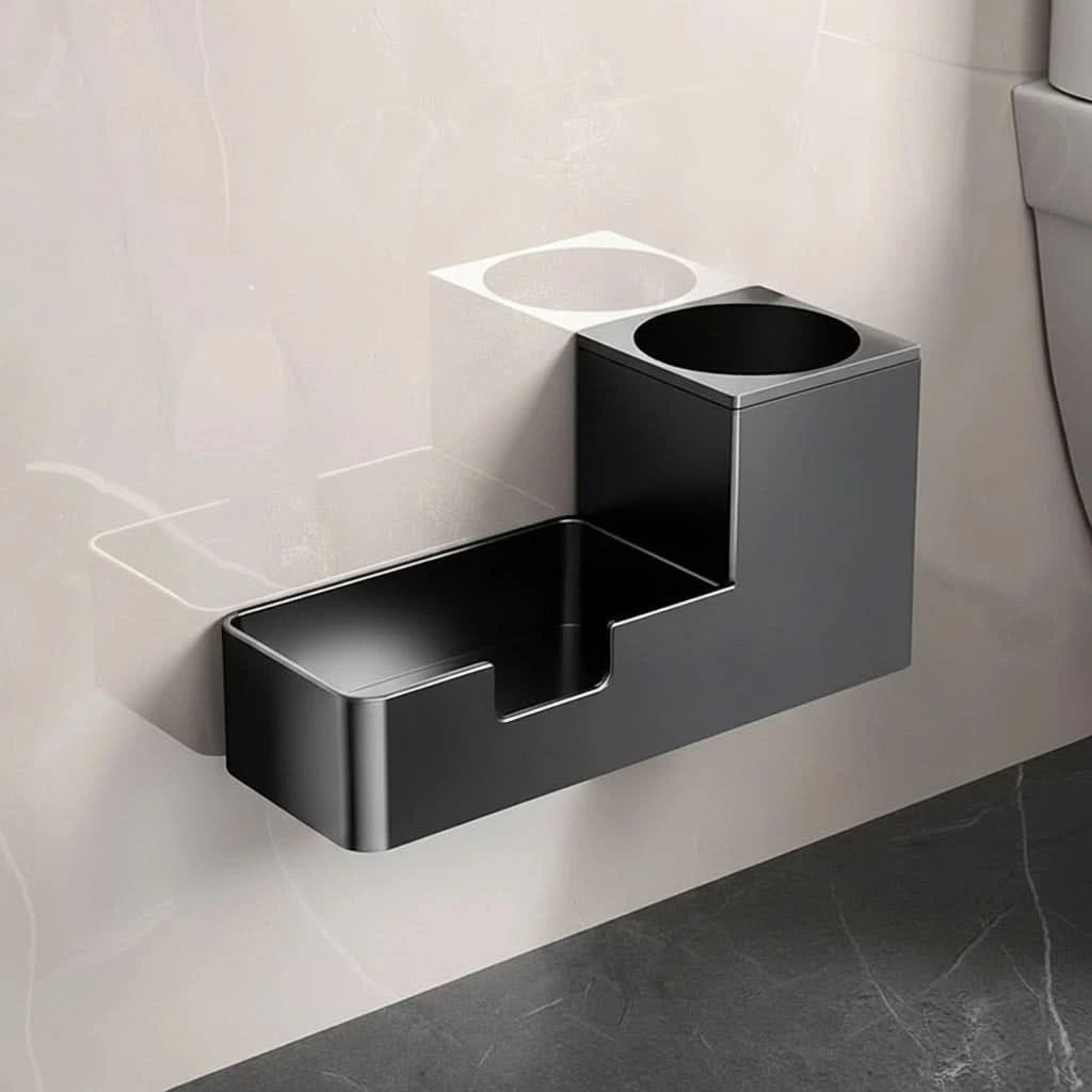 Compact Toilet Cleaning Brush with Ergonomic Holder