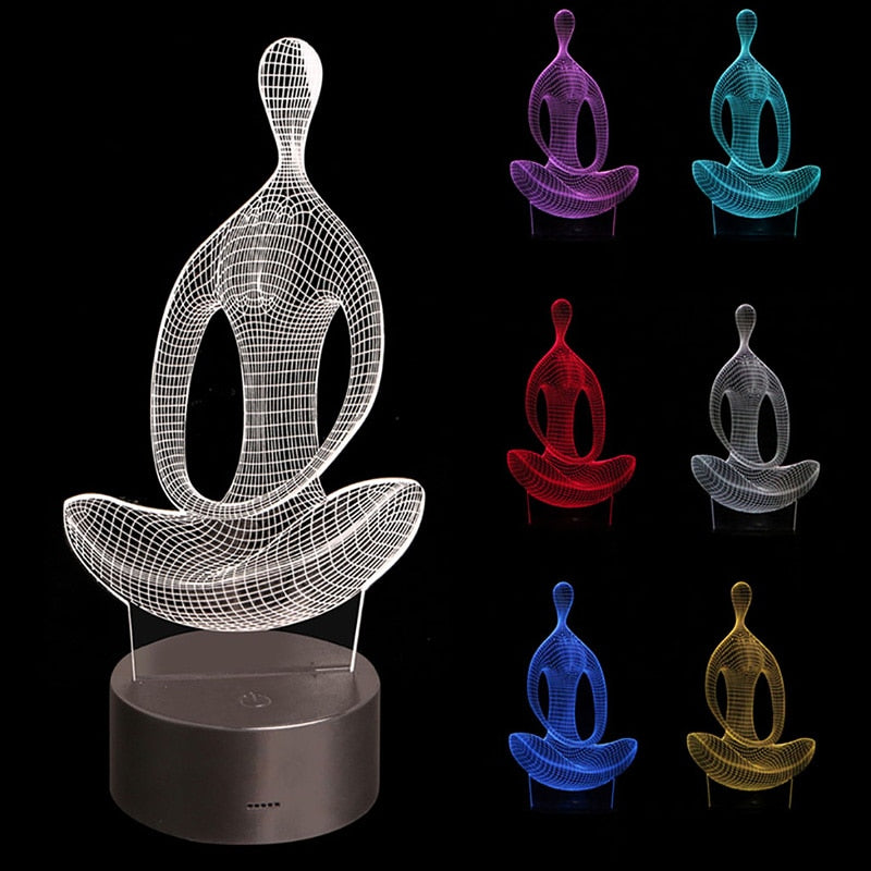 Touch-Sensitive Ambient Light - Adjustable Color Mood Lamp