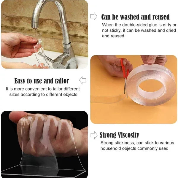 Versatile Clear Adhesive Tape for All Your Home Needs