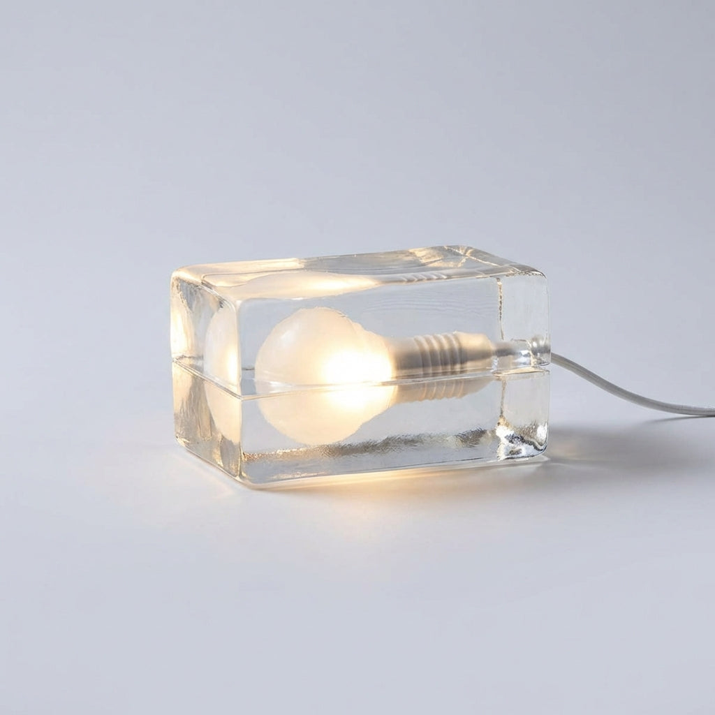 Geometric Accent Light - Clear Design Table Lamp