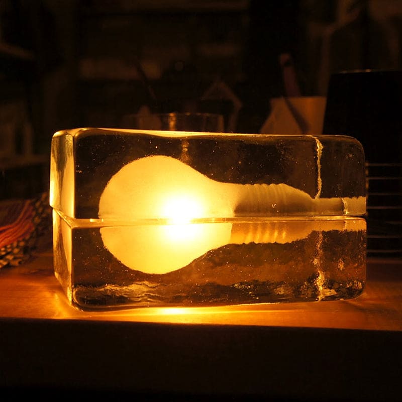 Geometric Accent Light - Clear Design Table Lamp