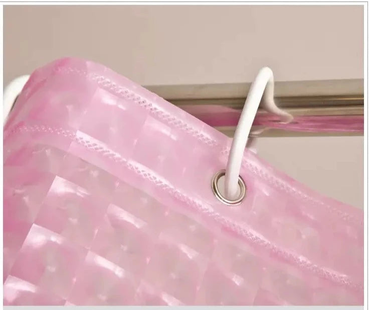 EVA Shower Curtain - Clear Design for Bathrooms