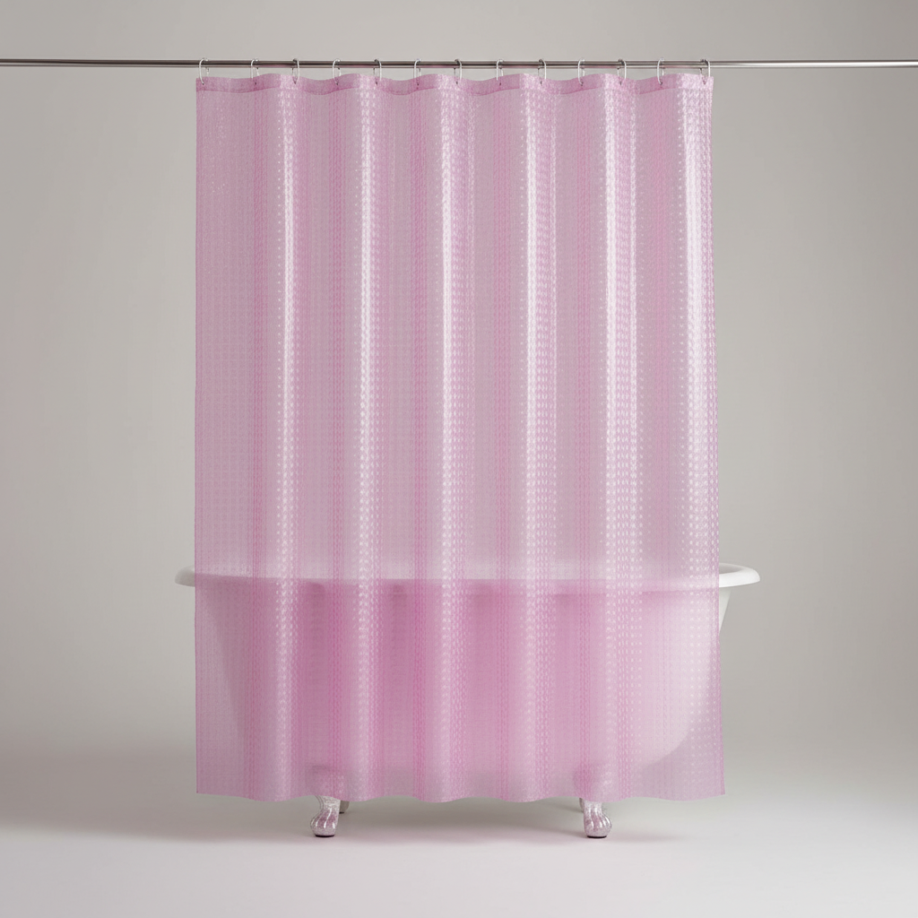 EVA Shower Curtain - Clear Design for Bathrooms