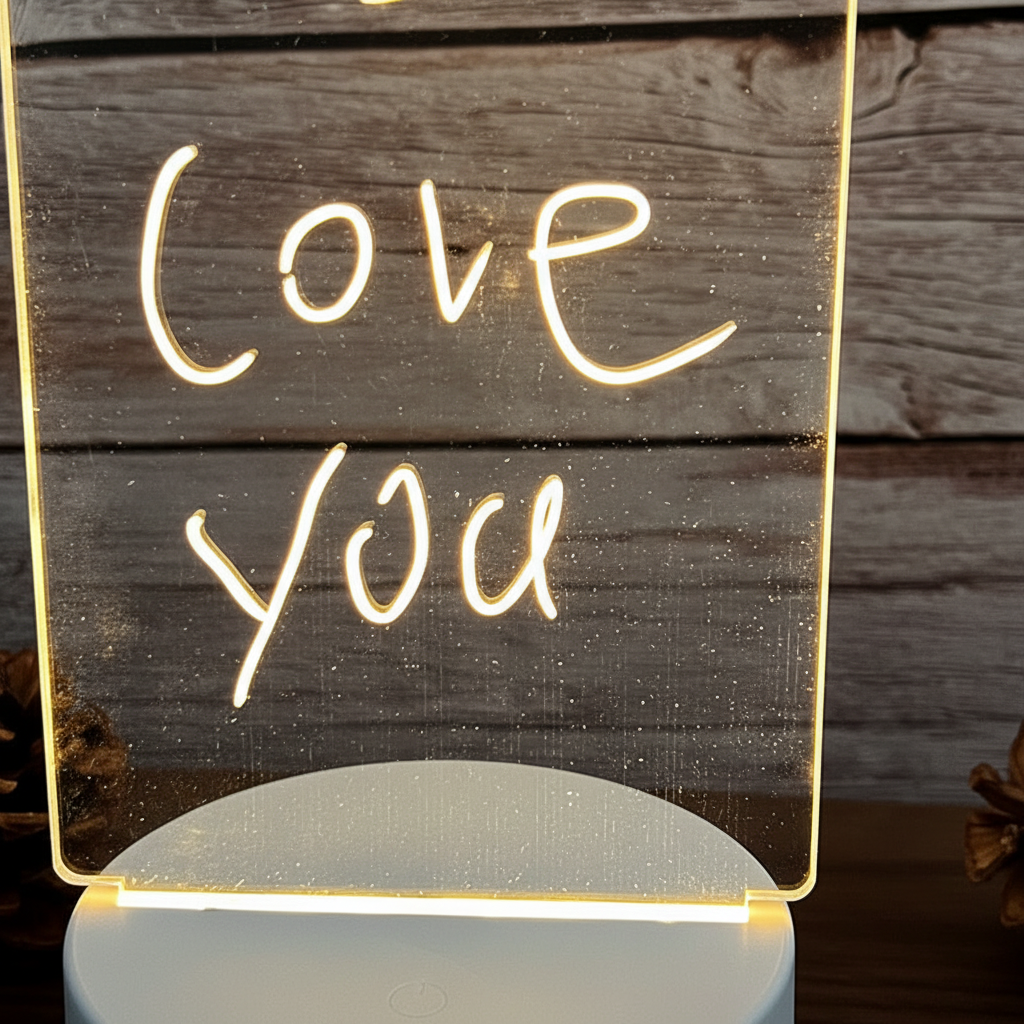Acrylic Memo Board - Clear Transparent Design
