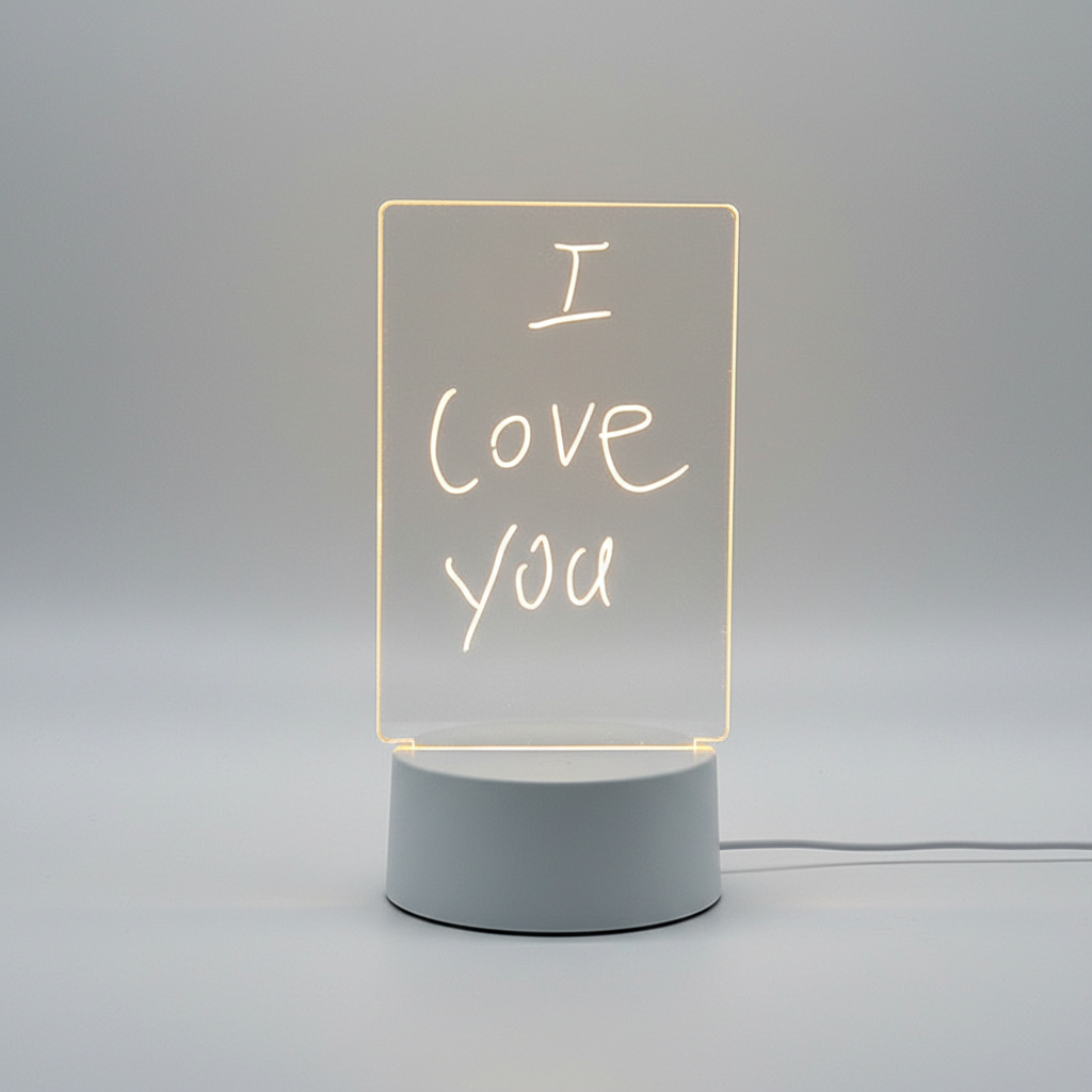 Acrylic Memo Board - Clear Transparent Design