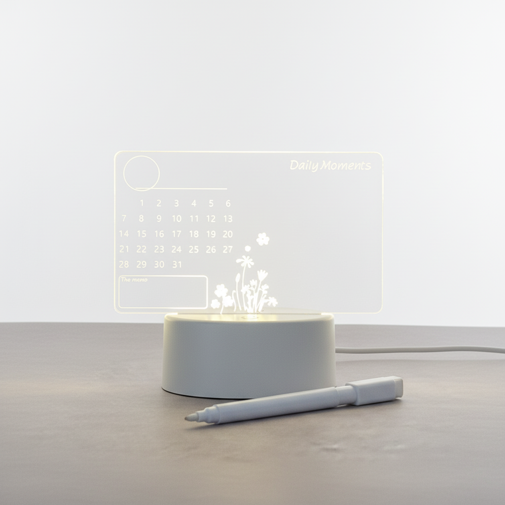 Acrylic Memo Board - Clear Transparent Design