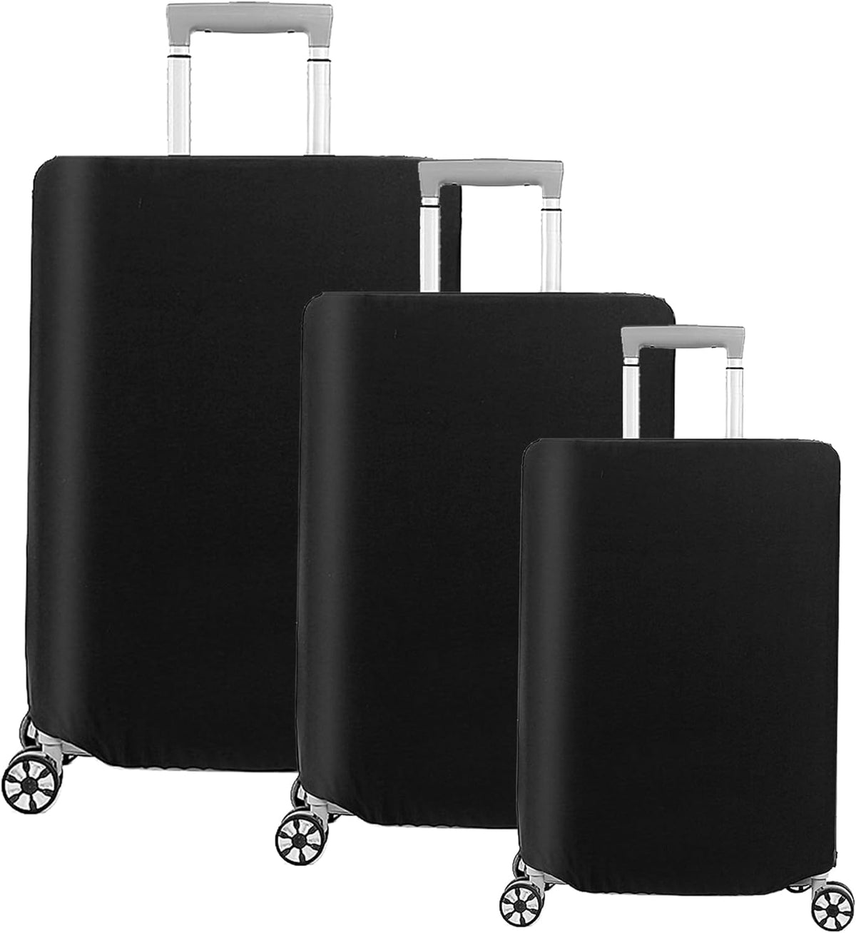 LuggageShield | 3-Piece Flexible Travel Suitcase Cover Set