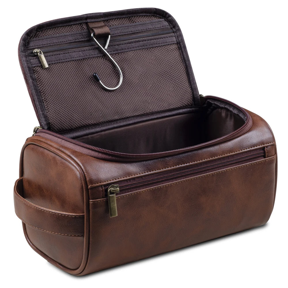 Globetrotter Elite | Premium Leather Travel Toiletry Case