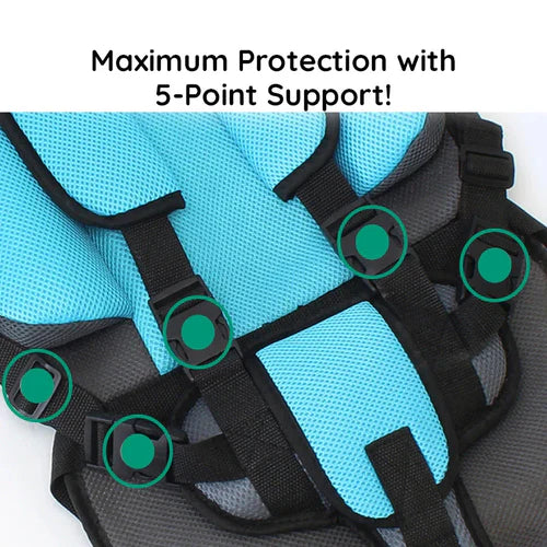 SafeTraveler | Compact Child Booster Seat with Safety Harness