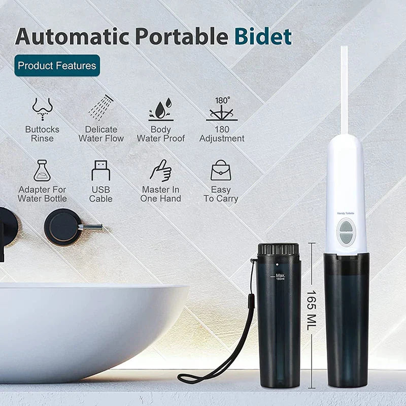 Travel-Friendly Bidet: Compact Hygiene Solution with Dual Spray