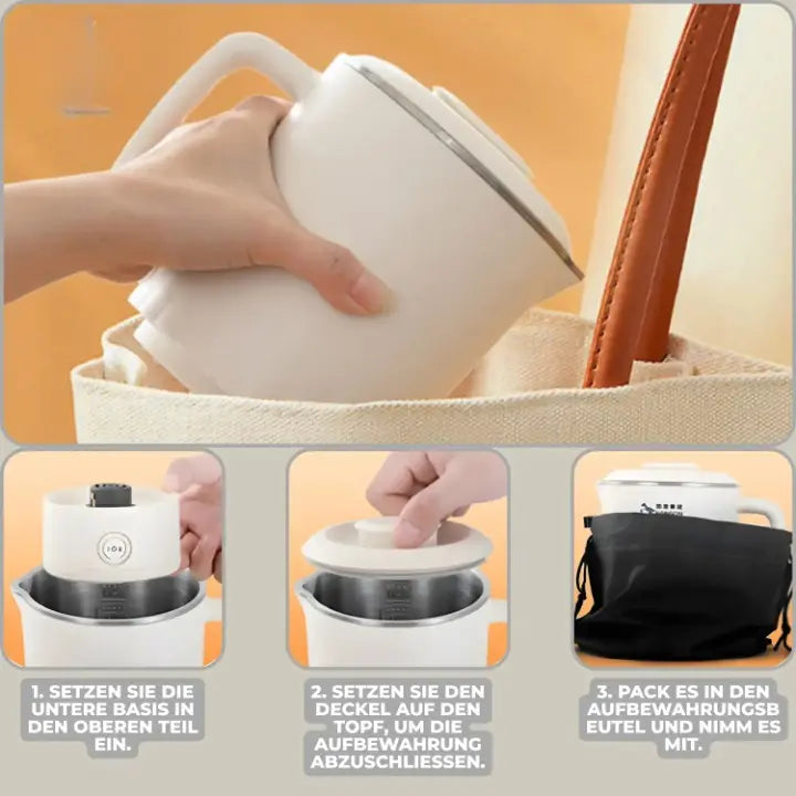 Portable Electric Kettle | Space-Saving Hot Water Solution