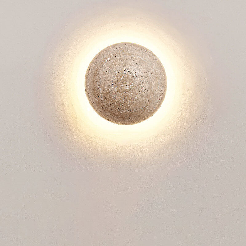 LuxeStone | Contemporary Yellow LED Wall Light Fixture