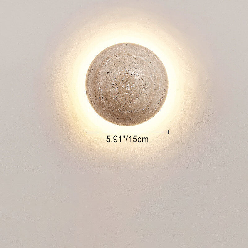 LuxeStone | Contemporary Yellow LED Wall Light Fixture