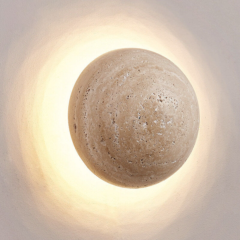 LuxeStone | Contemporary Yellow LED Wall Light Fixture
