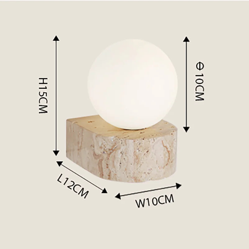 Natural Stone Wall Sconce for Serene Illumination