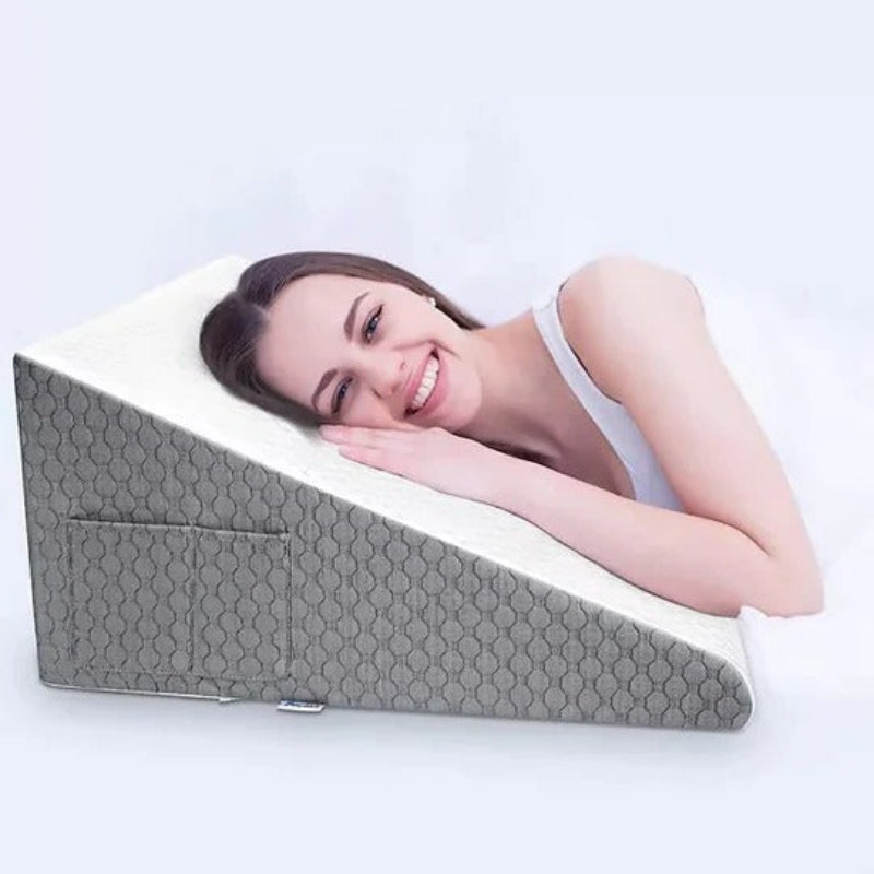 Elevate Comfort: Triangular Support Pillow with Washable Cover