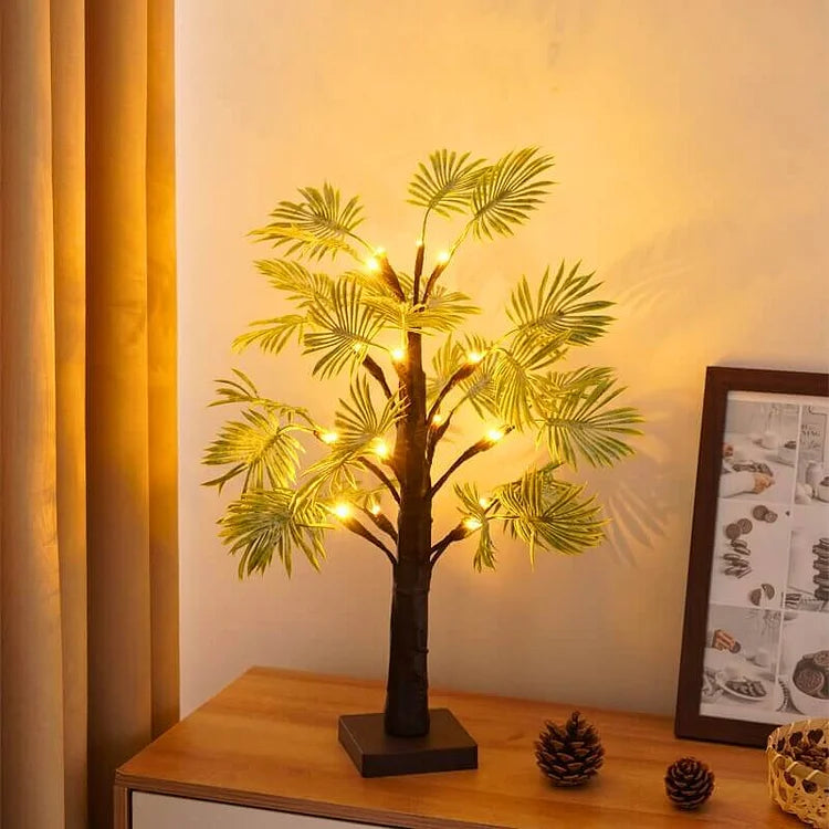 Night Light with Tropical Design - Palm Tree Theme