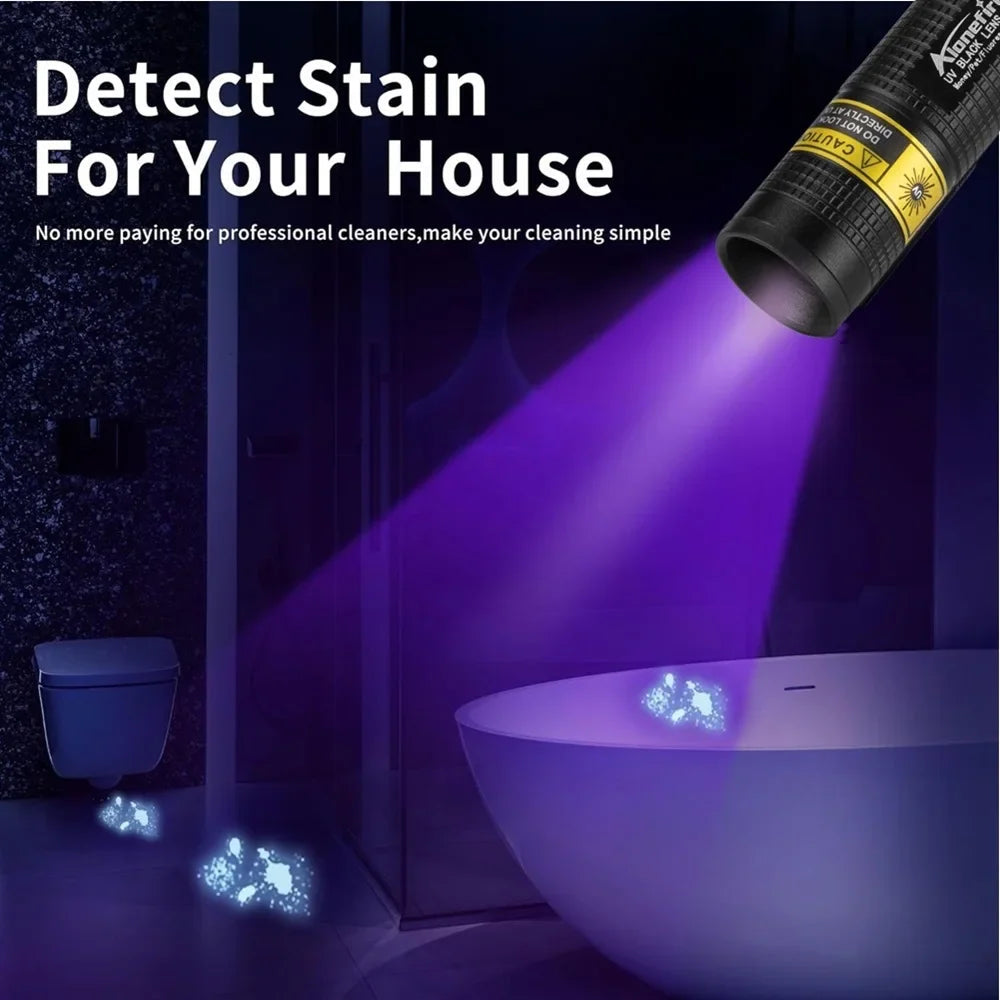 Compact UV Light for Pet Stain and Leak Detection