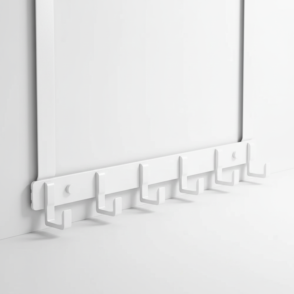 Metal Hook Rail for Overdoor Use - Space Saver Solution