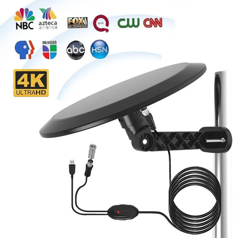 All-Weather 360° HD TV Antenna with Smart Signal Optimization