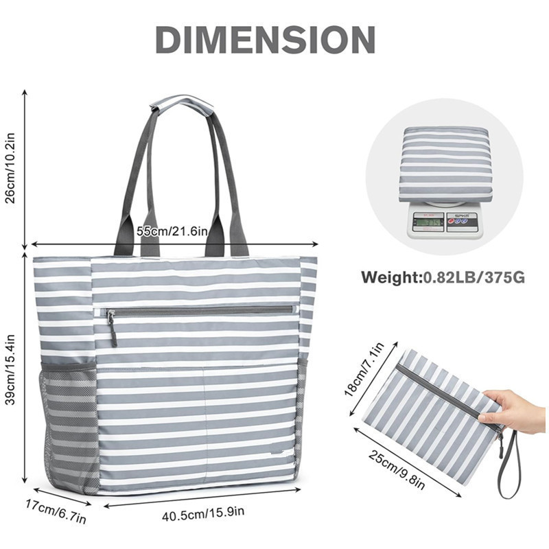 Versatile Waterproof Tote with 13 Organizational Pockets