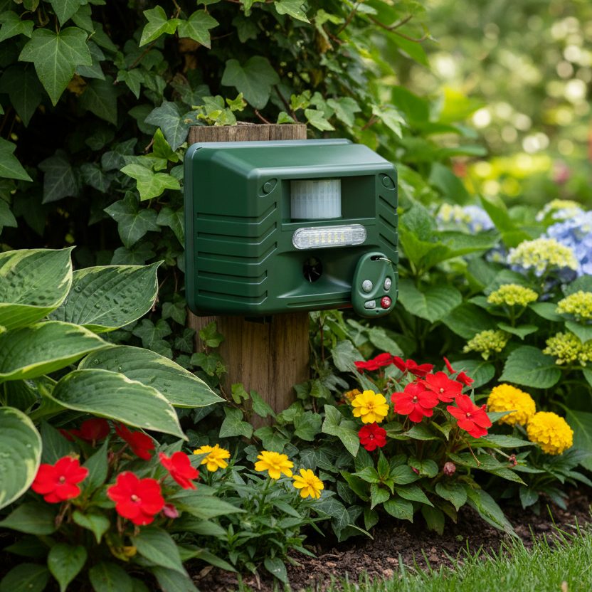 EcoGuard – Solar-Powered Bird Deterrent for Outdoor Spaces