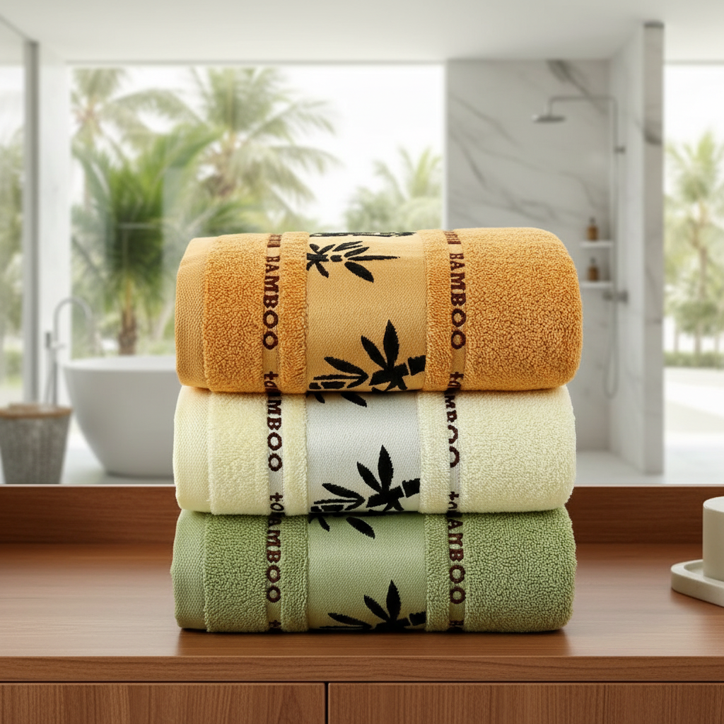 Sustainable Bamboo Towel Collection - Environmentally Friendly Set