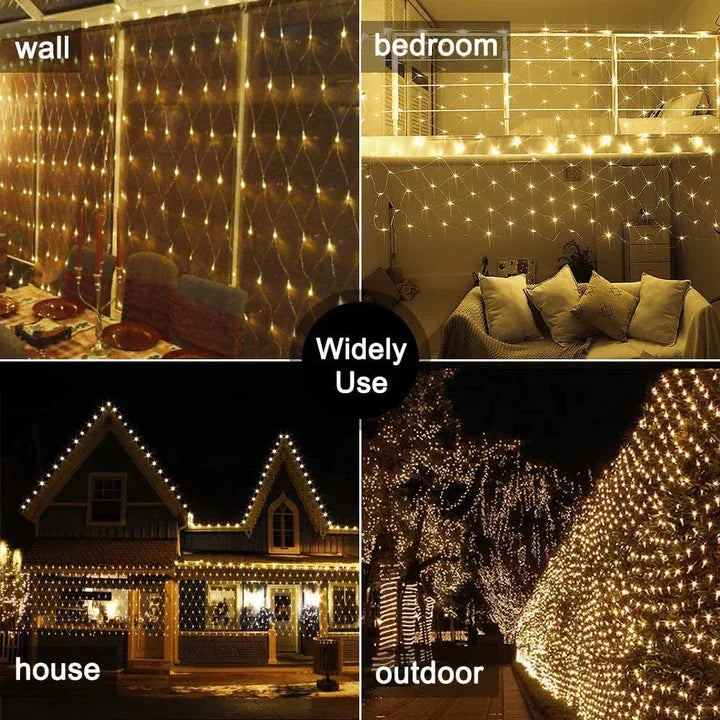 Twinkling Net String Lights for Home and Garden