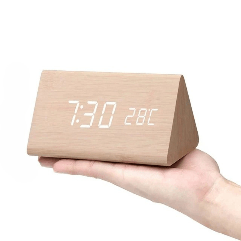 EchoWood – Smart Voice-Activated Wooden Timepiece