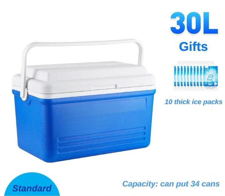 30L Insulated Camping Cooler Box with Handle – Portable Design