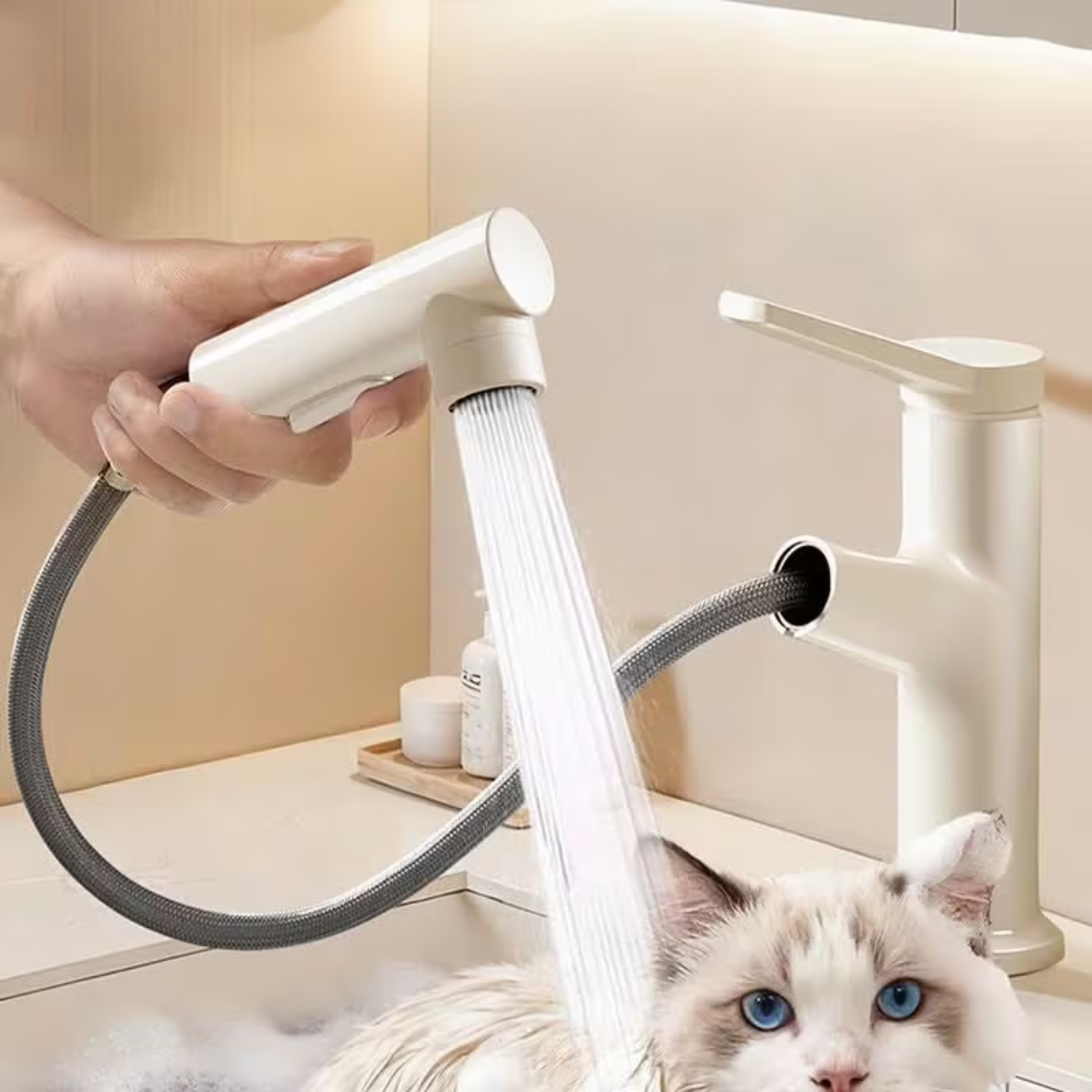 Versatile Hot & Cold Retractable Sink Faucet