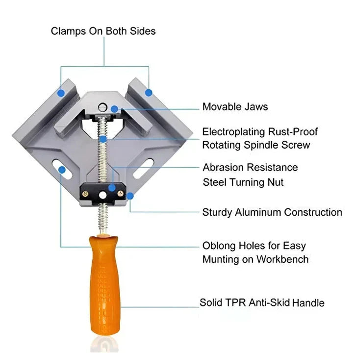 Precision Right Angle Clamp for Woodworking Projects