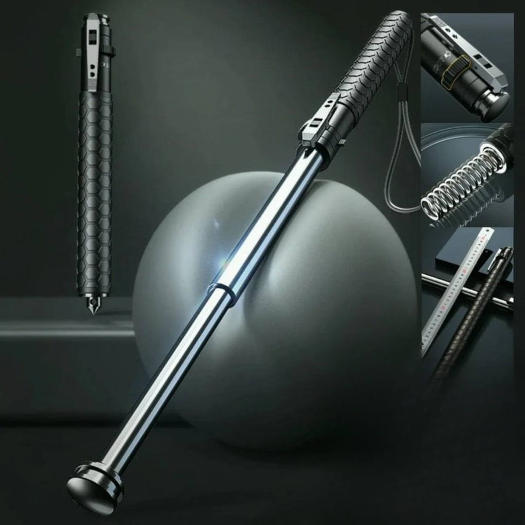 SafeStride | Quick-Deploy Self Defense Walking Stick with Comfort Grip