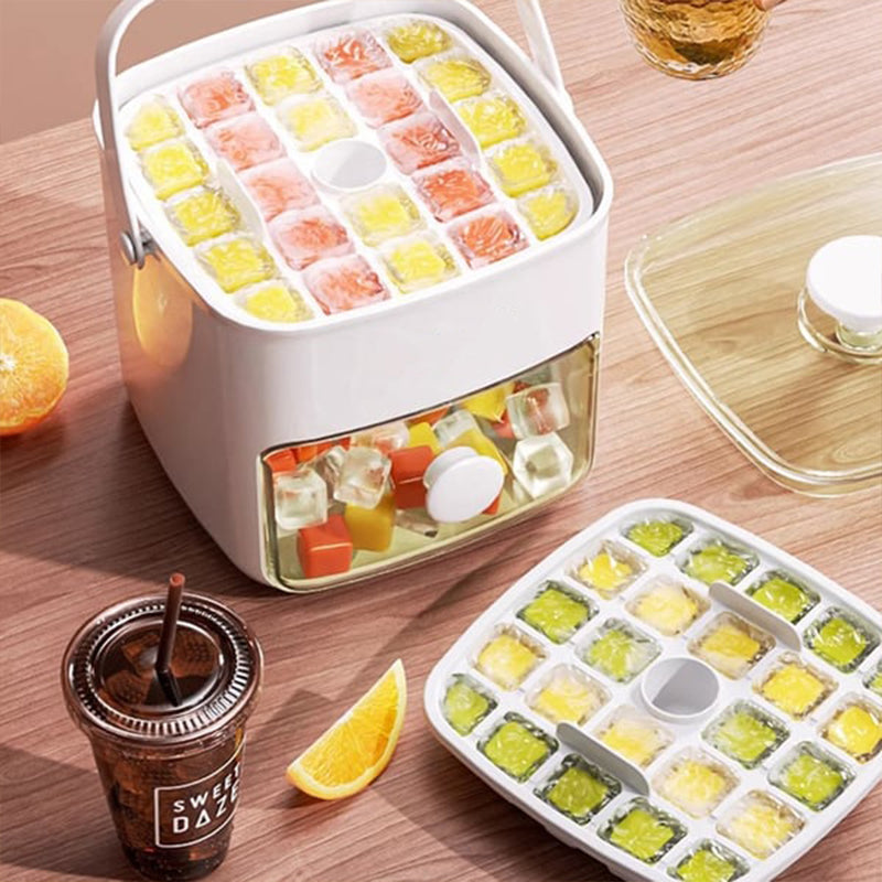 Double-Layer Ice Maker Tray for Effortless Ice Production