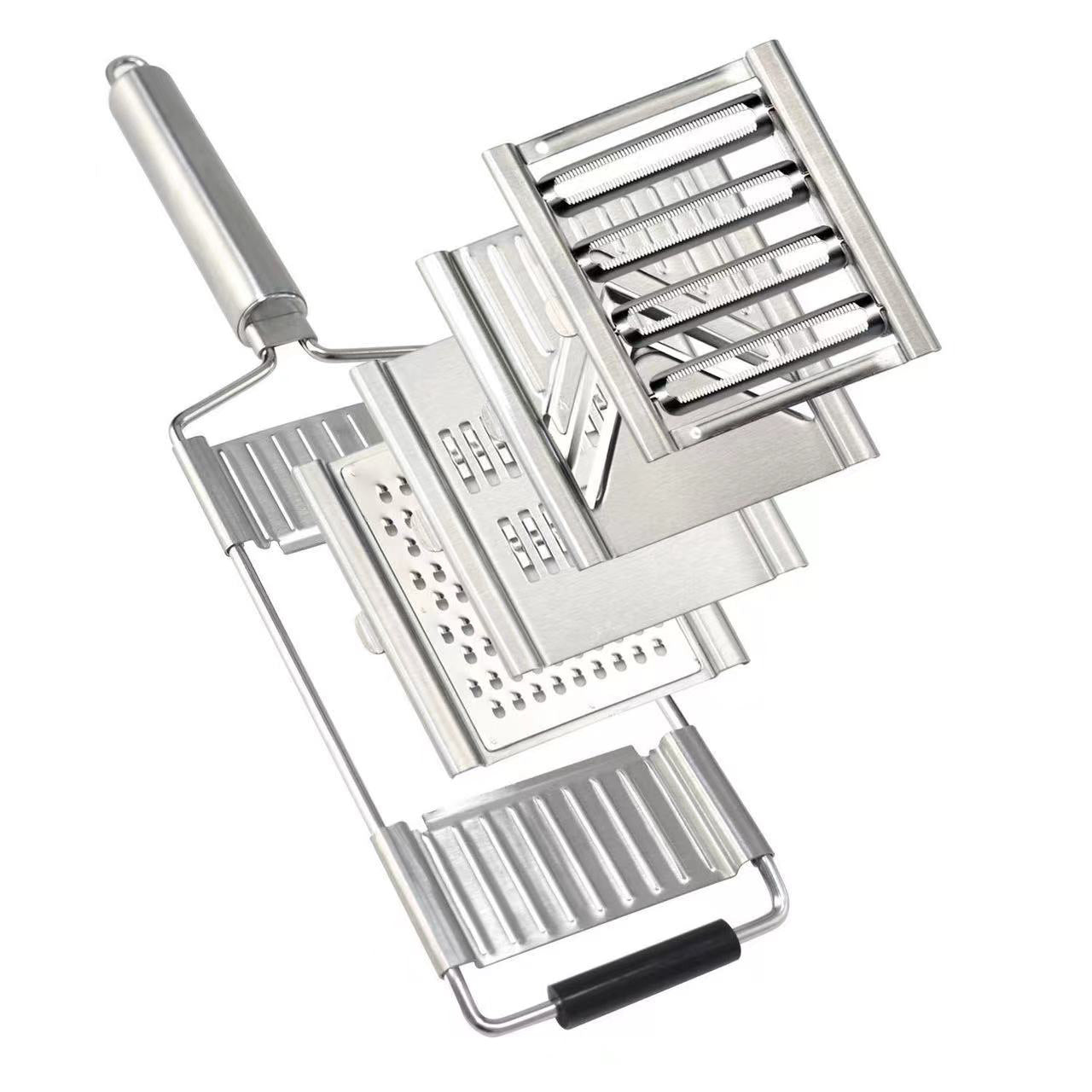 Versatile Manual Vegetable Cutter with 4 Blade Options