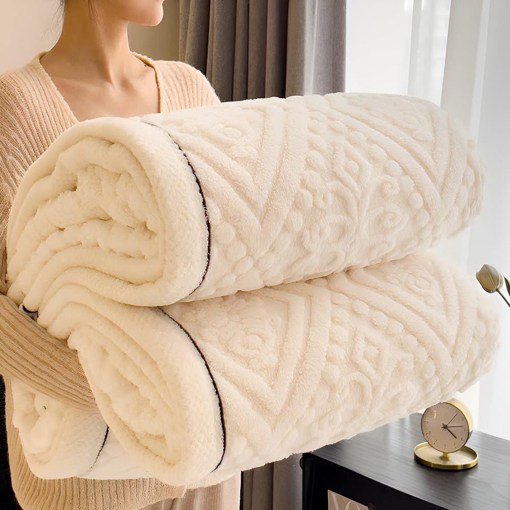 Plush Dreamscape Blanket with Cozy Sherpa Backing