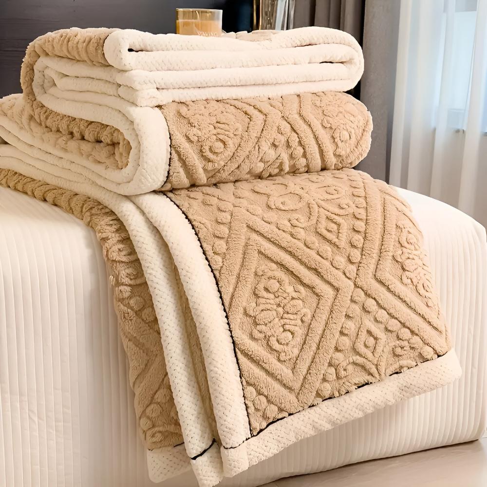 Plush Dreamscape Blanket with Cozy Sherpa Backing